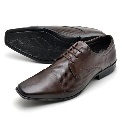 Sapato Social Masculino em Couro Reta Oposta - Sapato Social Masculino -  Magazine Luiza