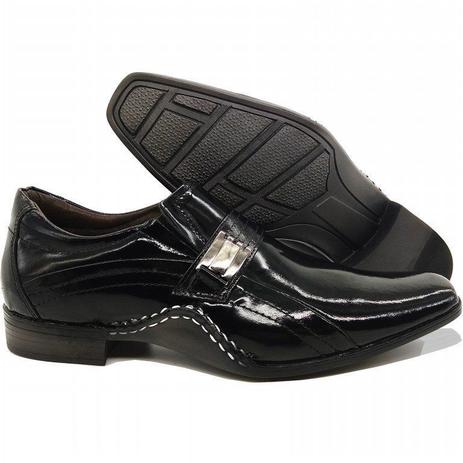 Sapato Social Masculino Em Couro Verniz Preto Kéffor Linha Detroit - Sapato  Social Masculino - Magazine Luiza
