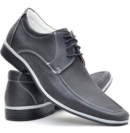 Sapato Social Masculino Esporte Fino Couro Nevano Casual Preto - Ws3 -  Sapato Social Masculino - Magazine Luiza