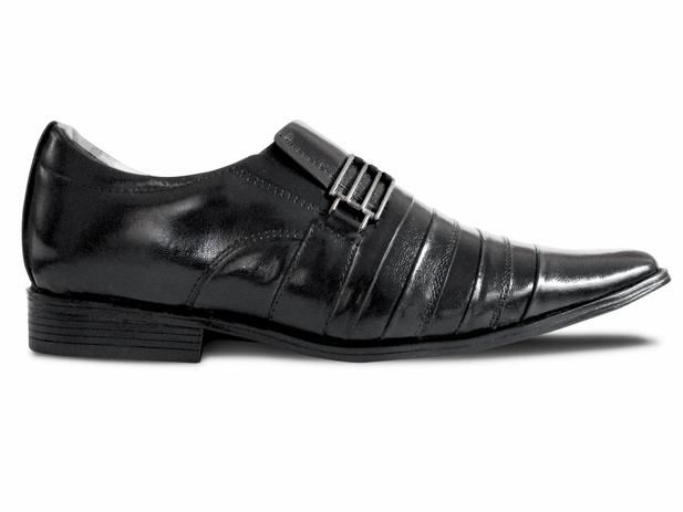 Sapato Social Masculino Estilo Italiano Couro Preto Milano Número 37 -  Cintra - Sapato Social Masculino - Magazine Luiza