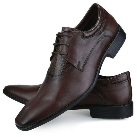 Sapato Social Masculino Neway Cadarço Marrom - WS3 - Sapato Social  Masculino - Magazine Luiza