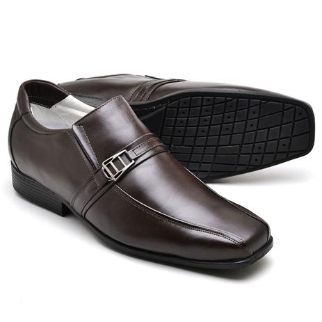 sapato social masculino ortopédico confort estilo italiano em couro marrom  Ref.05 - Ranster - Sapato Social Masculino - Magazine Luiza