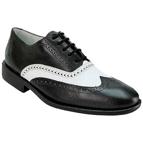 sapato oxford preto e branco