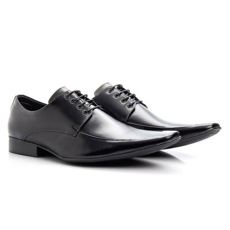 Sapato Social Masculino Preto De Amarrar Solado De Borracha - Bigioni - Sapato  Social Masculino - Magazine Luiza