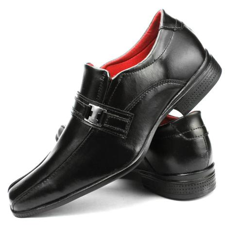 Sapato Social Masculino Preto Moderno e Confortável - Dallu Calçados - Sapato  Social Masculino - Magazine Luiza