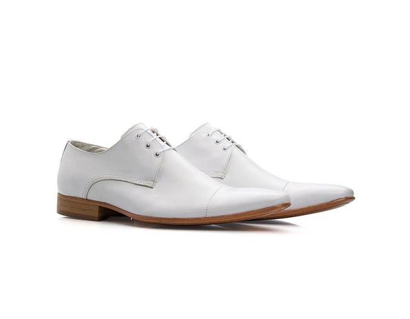 Sapato Social Masculino Sola de Couro Couro Cromo Branco 307 - Bigioni - Sapato  Social Masculino - Magazine Luiza