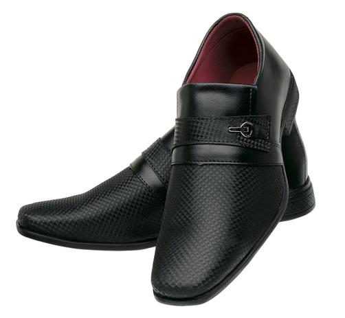 Sapato Social Masculino Solado Borracha Preto - Giolo Menor preço em Sapato Social Masculino Solado Borracha Preto - Giolo