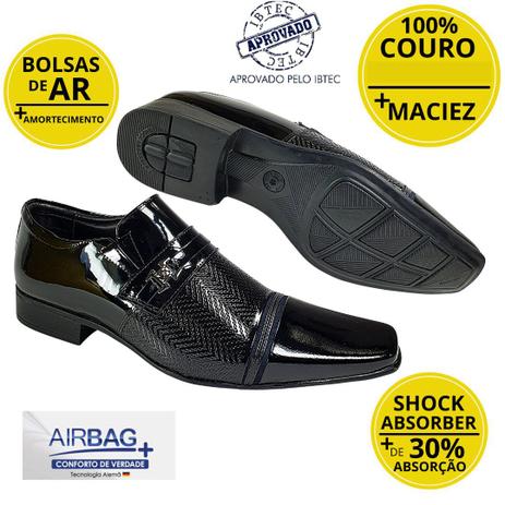 Sapato Social Masculino Verniz Italiano Jota Pe Air Bag 32027 - Sapato  Social Masculino - Magazine Luiza