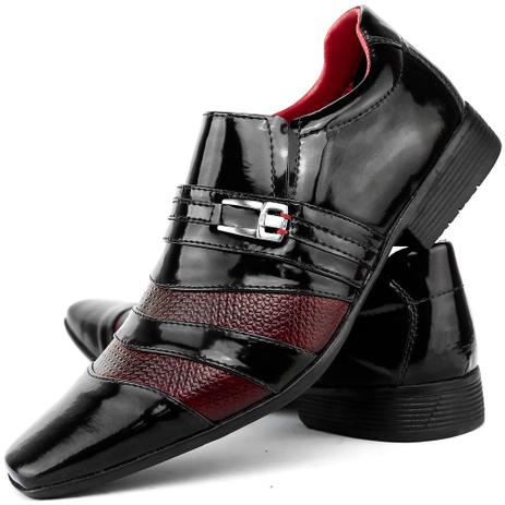 Sapato Social Masculino Verniz Preto