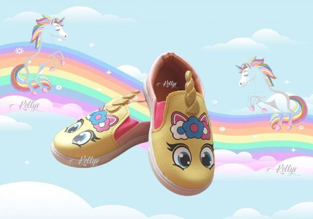 Sapato Unicórnio Baby Amarelo - Kellyx - Sapatinho de Bebê - Magazine Luiza