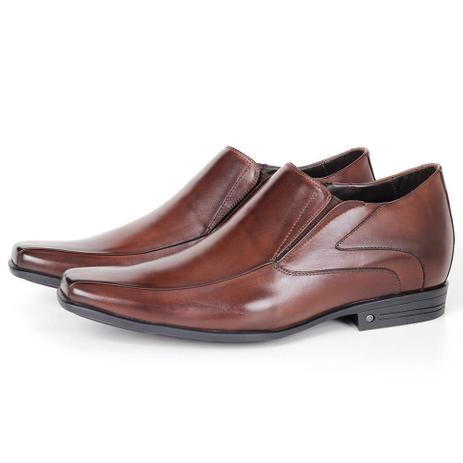 sapatos couro cafe feminino