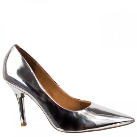 scarpin prata vizzano