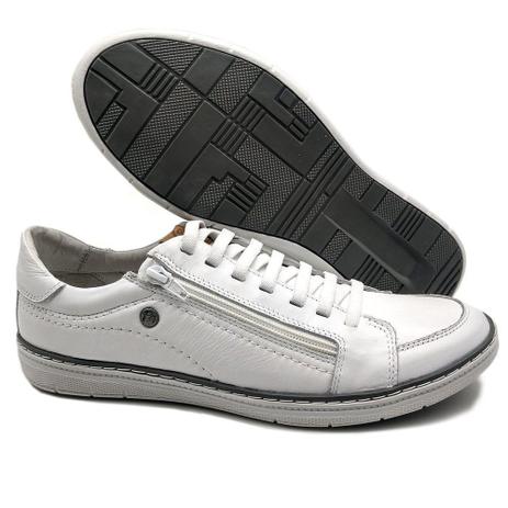 sapato casual masculino branco
