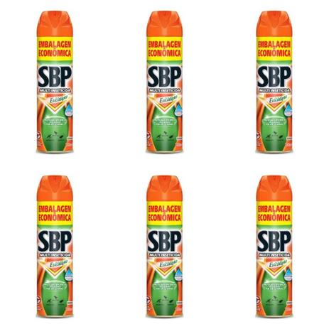 SBP Eucalipto Inseticida Aerosol 380ml (Kit C/06) Menor preço em SBP Eucalipto Inseticida Aerosol 380ml (Kit C/06)