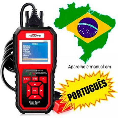 Scanner Automotivo Konnwei KW850 Obd2 em Português BM19010 - Lorben - Por: R$588,00