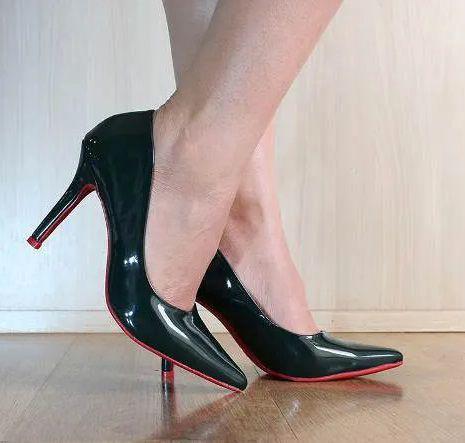 scarpin verde militar