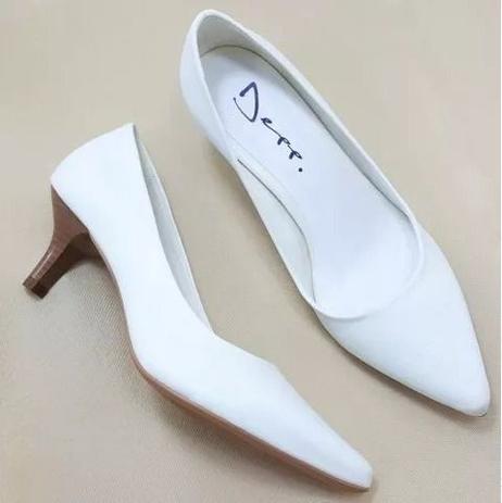 scarpin branco para noiva