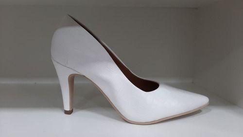 scarpin branco fosco
