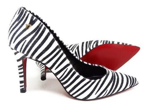 scarpin de zebra