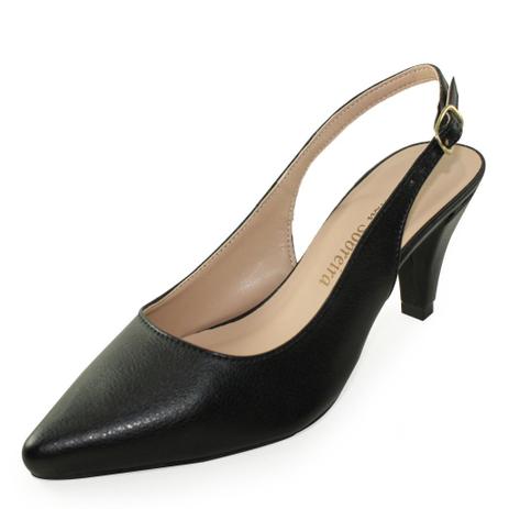 scarpin chanel salto baixo