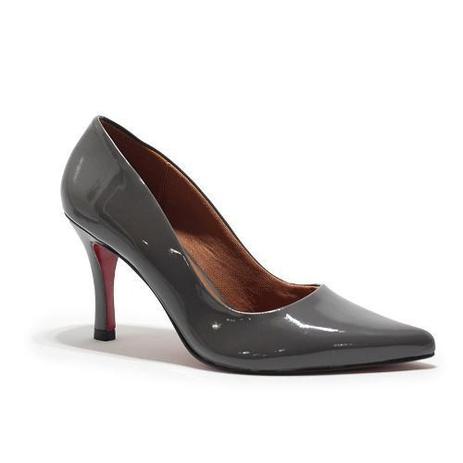 scarpin cinza chumbo