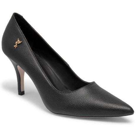 Scarpin Feminino Couro Bico Fino Salto Alto Fino Macio Liso - Santamelia Menor preço em Scarpin Feminino Couro Bico Fino Salto Alto Fino Macio Liso - Santamelia