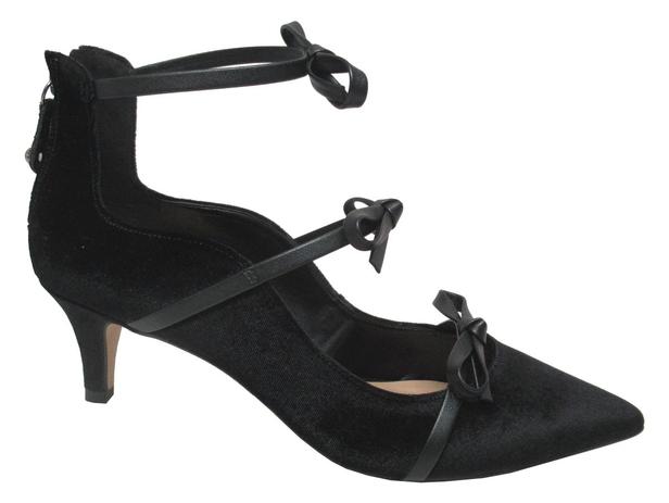 scarpin preto de veludo