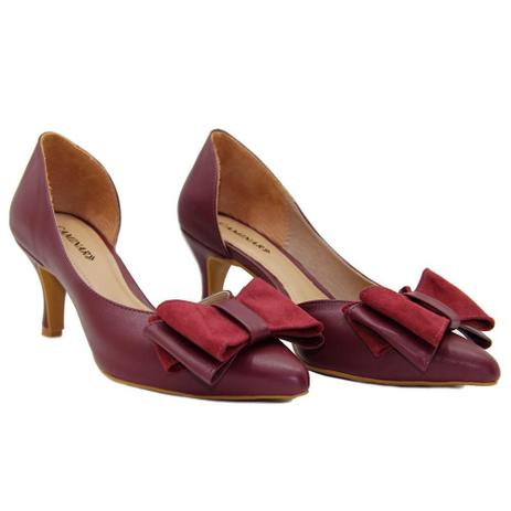 plum shoes and bolsa