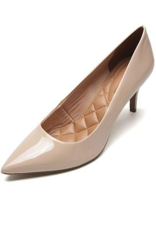 scarpin verniz nude