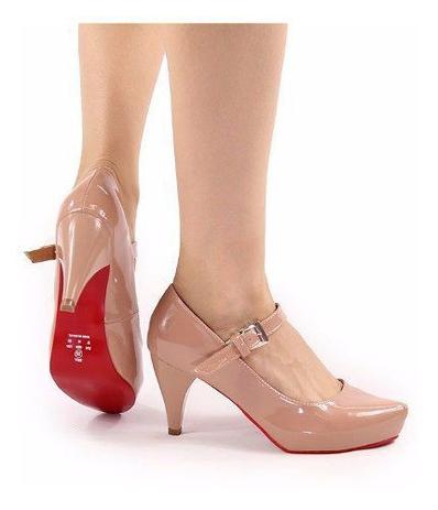 scarpin boneca salto médio