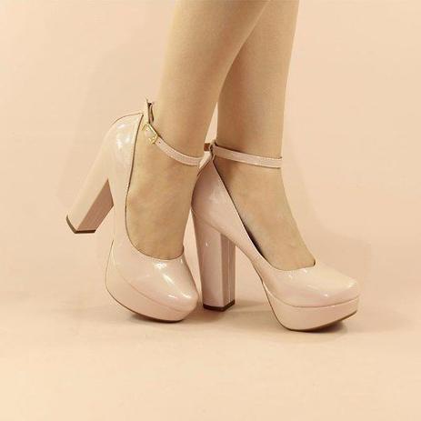 sapato salto alto rose