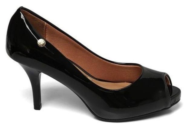 scarpin peep toe vizzano