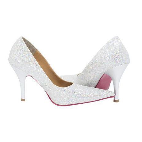 scarpin glitter prata