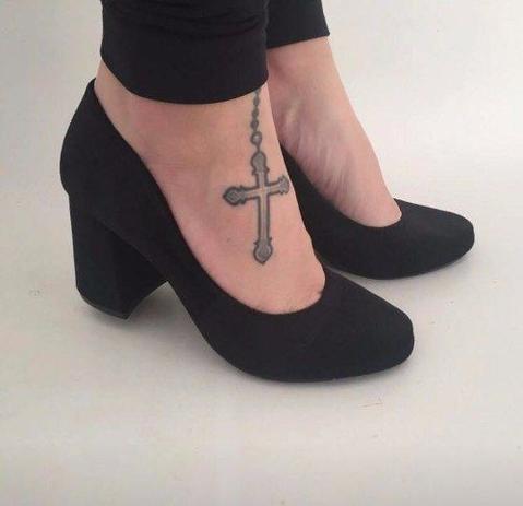 Scarpin Preto Fosco Sapato Bico Redondo Salto Grosso Alto - Calçados Etc - Scarpin Feminino - Magazine Luiza