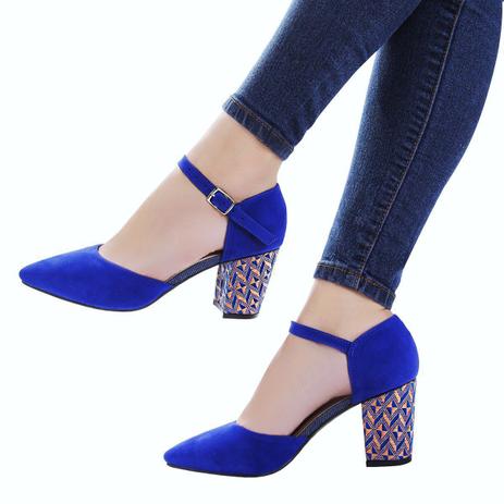 Scarpin pri gonçalves salto bloco azul bic - Scarpin Feminino - Magazine  Luiza