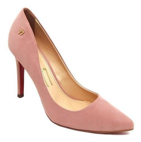 scarpin rosa claro