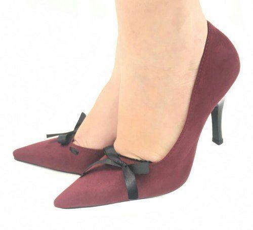 scarpin na cor marsala
