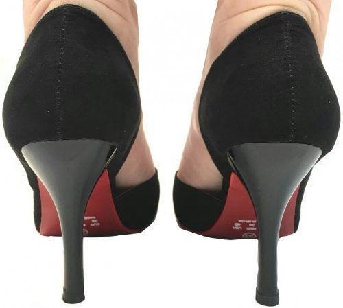 scarpin cetim preto