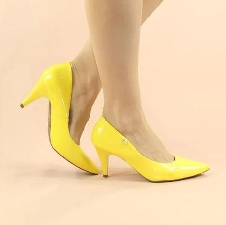 scarpin salto medio fino