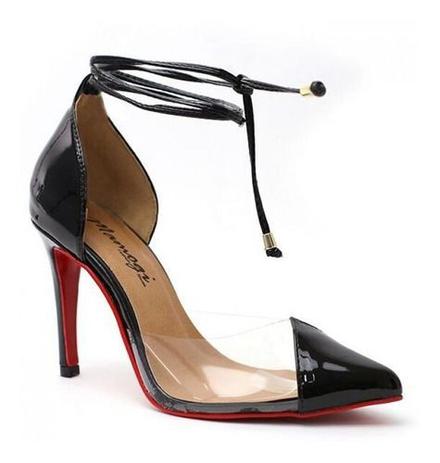 scarpin transparente