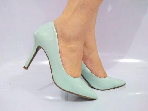 sapato verde tiffany