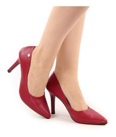 scarpin vermelho confortavel