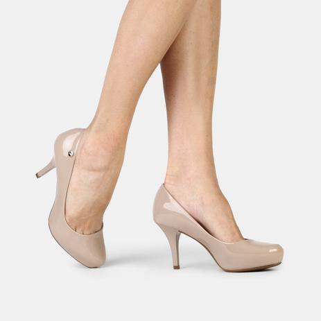 scarpin vizzano meia pata bege