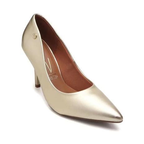 scarpin vizzano metalizado dourado