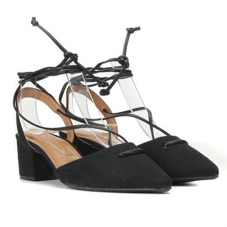 scarpin salto bloco baixo