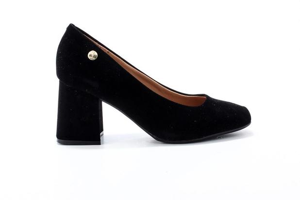 Scarpin Vizzano Salto Médio Grosso Suede 1311101 - Scarpin Feminino - Magazine Luiza