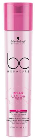 Schwarzkopf BC Color Freeze Micellar Shampoo Enriquecido 250ml Menor preço em Schwarzkopf BC Color Freeze Micellar Shampoo Enriquecido 250ml