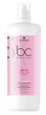 Schwarzkopf BC Color Freeze Micellar Shampoo Silver 1000ml Menor preço em Schwarzkopf BC Color Freeze Micellar Shampoo Silver 1000ml