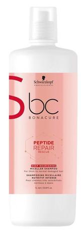 Schwarzkopf BC Peptide Repair Rescue Micellar Shampoo Deep Nourish 1000ml Menor preço em Schwarzkopf BC Peptide Repair Rescue Micellar Shampoo Deep Nourish 1000ml
