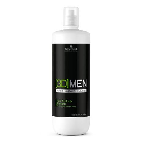 Schwarzkopf Professional - 3D Men - Shampoo Cabelo Corpo 1000ml Menor preço em Schwarzkopf Professional - 3D Men - Shampoo Cabelo Corpo 1000ml